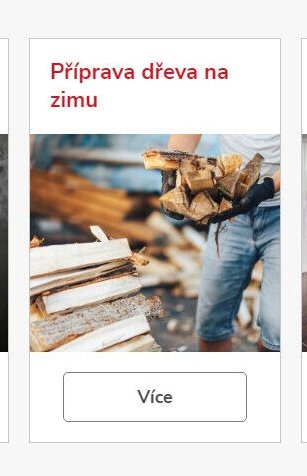 Příprava dřeva na zimu
