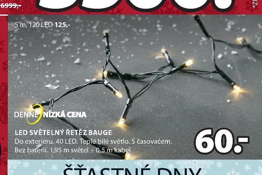 LED světelný řetěz BAUGE