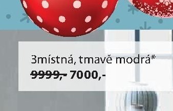 3místná, tmavě modrá