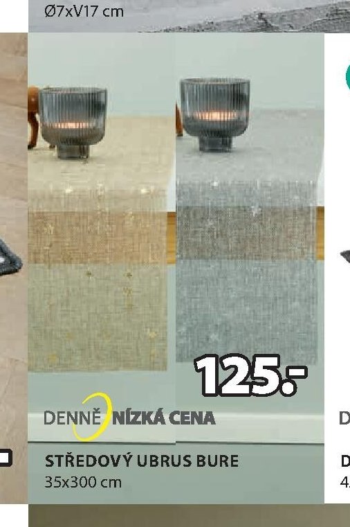 STŘEDOVÝ UBRUS BURE