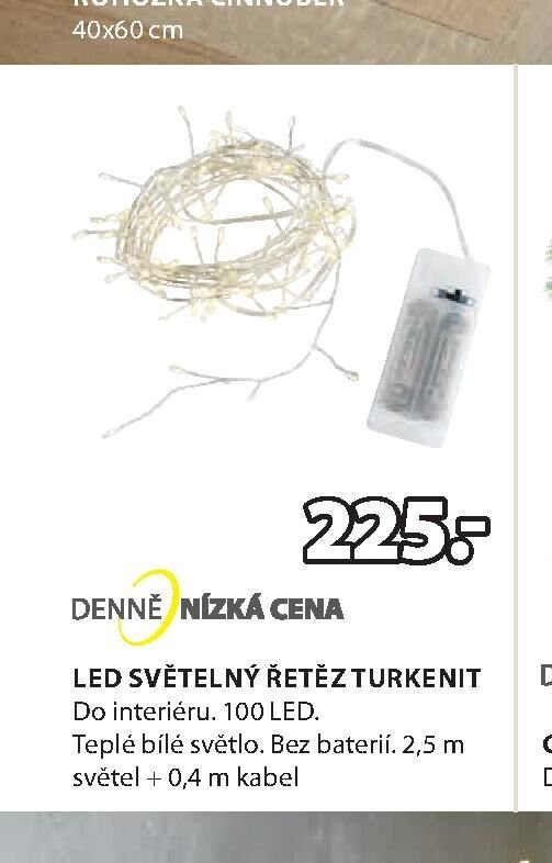 LED SVĚTELNÝ ŘETĚZ TURKENIT