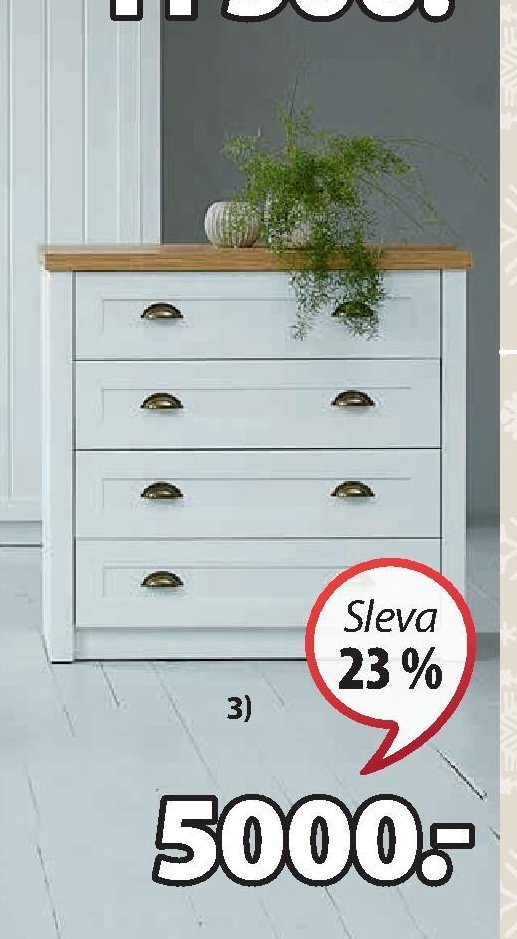 SÉRIE MARKSKEL - 3) Komoda, 4 zásuvky