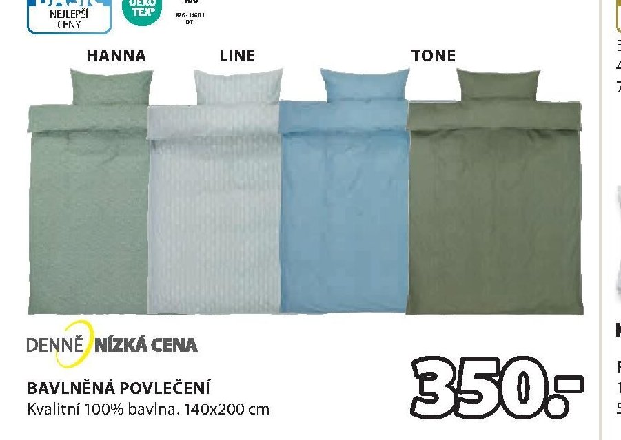 Povlečení HANNA, LINE, TONE