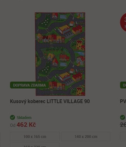 Kusový koberec LITTLE VILLAGE 90