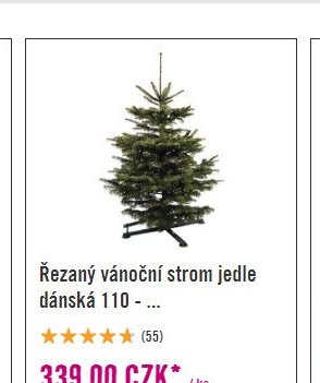 Řezaný vánoční strom jedle dánská 110 - ...