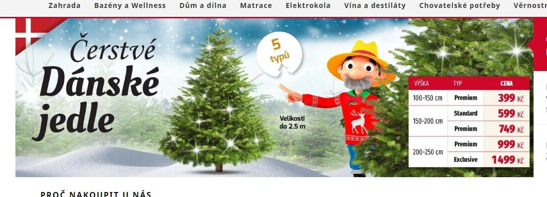 Čerstvé dánské jedle
