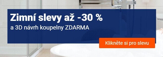 Zimní slevy až -30 % a 3D návrh koupelny ZDARMA