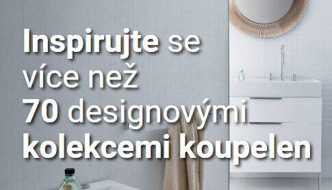 Inspirujte se více než 70 designovými kolekcemi koupelen