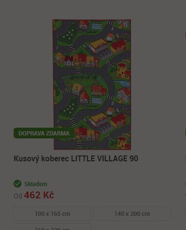 Kusový koberec LITTLE VILLAGE 90
