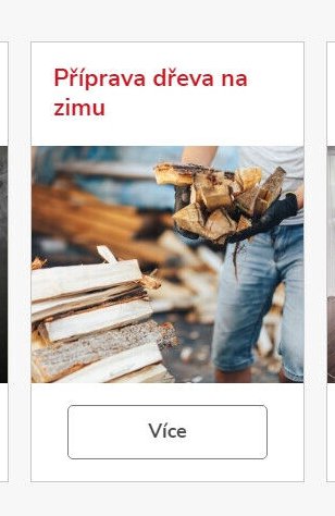 Příprava dřeva na zimu