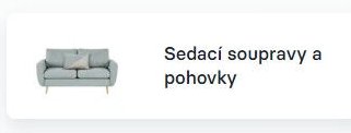 Sedací soupravy a pohovky