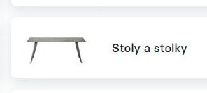 Stoly a stolky