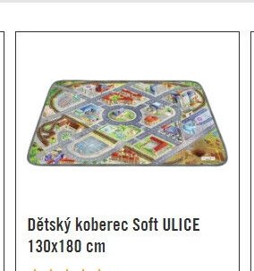 Dětský koberec Soft ULICE 130x180 cm