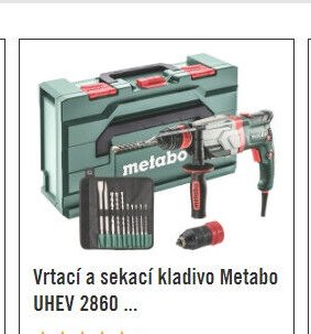 Vrtací a sekací kladivo Metabo UHEV 2860