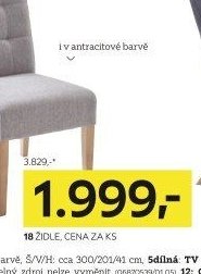 Židle, cena za ks