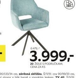 Židle s područkami, cena za ks