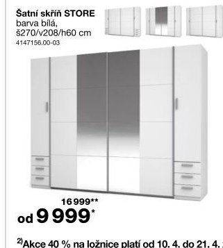 Šatní skříň STORE