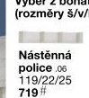 Nástěnná police .06