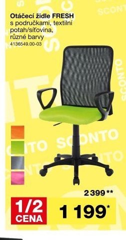 Otáčecí židle FRESH