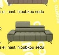 2sedák s el. nast. hloubkou sedu