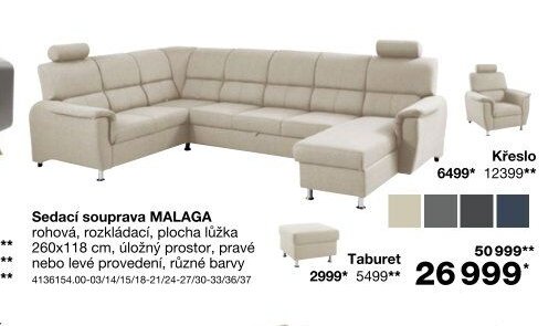 Sedací souprava MALAGA
