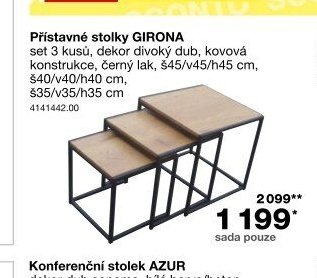 Přístavné stolky GIRONA