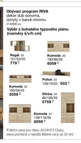 Obývací program RIVA