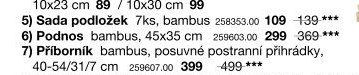 6) Podnos bambus
