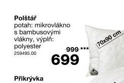 Polštář s bambusovými vlákny