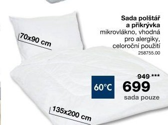 Sada polštář a přikrývka