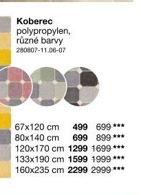 Koberec polypropylen