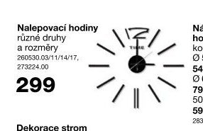 Nalepovací hodiny
