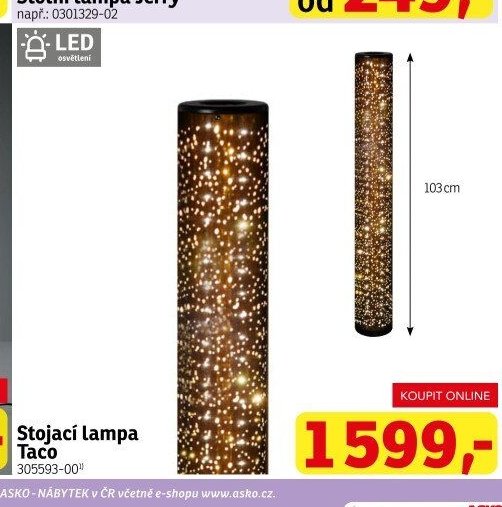 Stojací lampa Taco