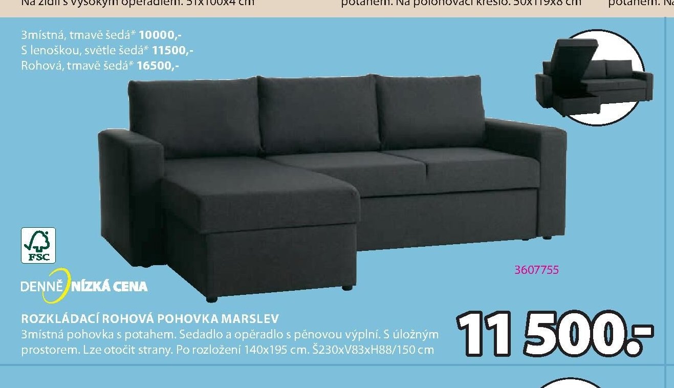 ROZKLÁDACÍ ROHOVÁ POHOVKA MARSLEV