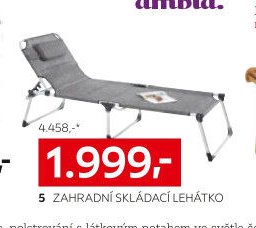 Zahradní skládací lehátko