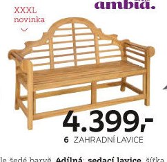 Zahradní lavice
