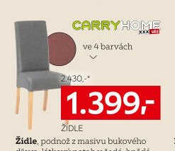 Židle (látková)