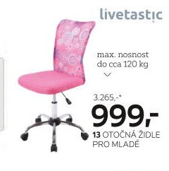 13 OTOČNÁ ŽIDLE PRO MLADÉ