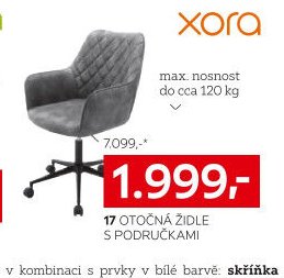 17 OTOČNÁ ŽIDLE S PODRUČKAMI