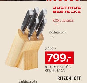 Blok na nože, 6dílná sada