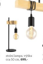 stolní lampa, výška cca 50 cm
