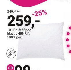Polštář pod hlavu HENRI