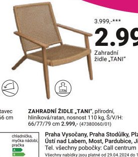 Zahradní židle TANI