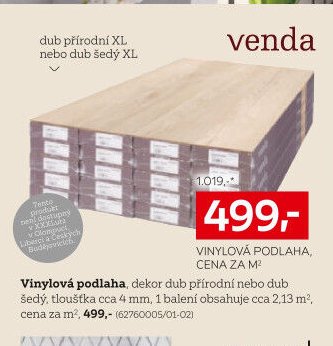 Vinylová podlaha, dekor dub