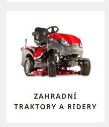 Zahradní traktory a ridery