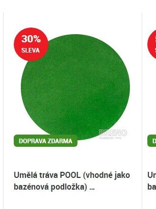 Umělá tráva POOL (vhodné jako bazénová podložka)