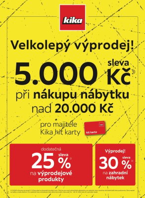 akční leták Kika nábytek 24.6.2024-7.7.2024