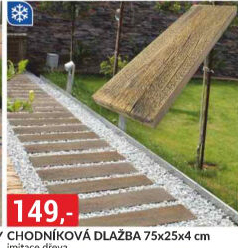 Zahradní dlažba - nášlap