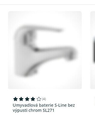 Umyvadlová baterie S-Line bez výpusti chrom SL271