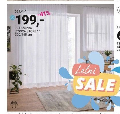 Záclona TOSCA STORE 1